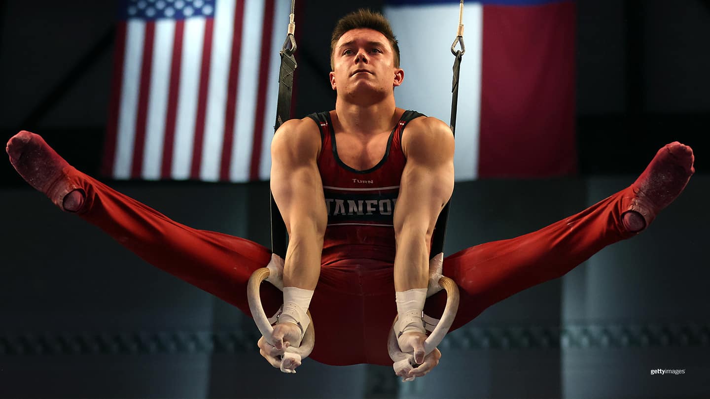 Team USA NCAA Champ Brody Malone First After Day 1 At Gymnastics